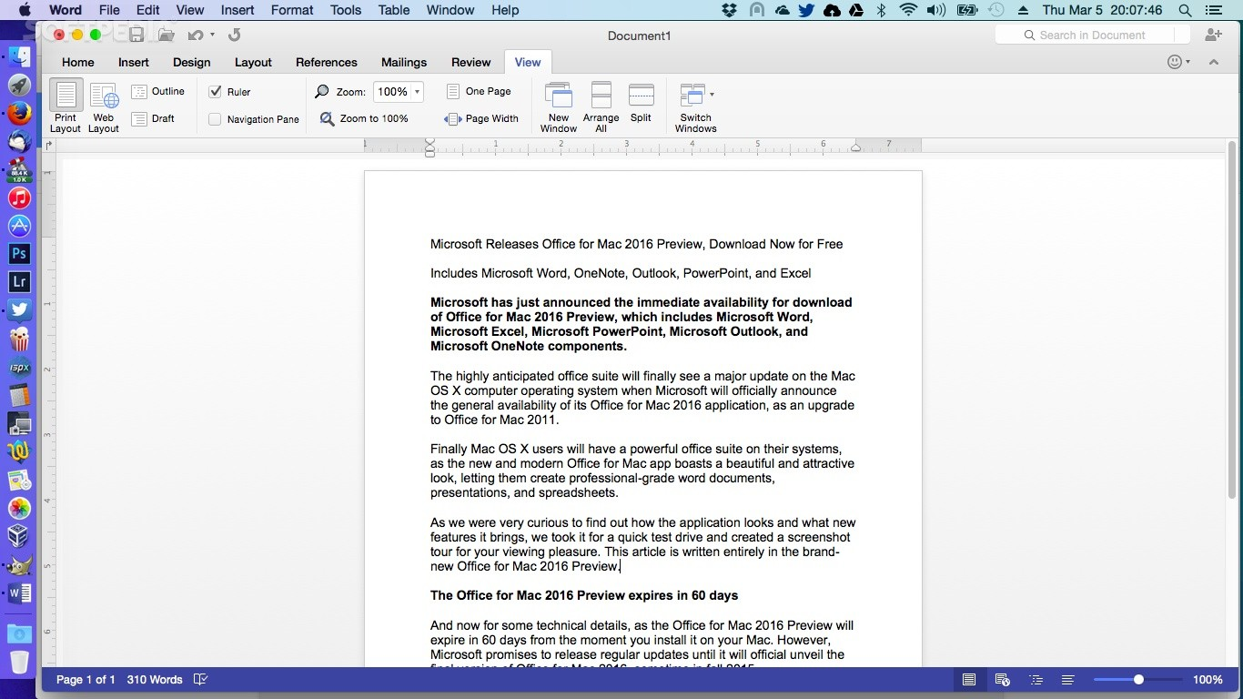 microsoft office for mac 2016 free download